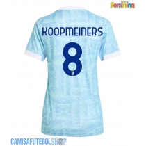 Camisa de time de futebol Juventus Teun Koopmeiners #8 Replicas 2º Equipamento Feminina 2025-26 Manga Curta